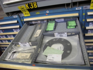 LISTA HEAVY DUTY 10-DRAWER PARTS CABINET W/ CONTENTS (W-50) LOADING & HANDLING FEE $25-